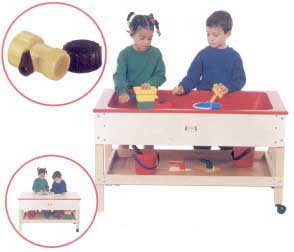 Sensory Table with Shelf