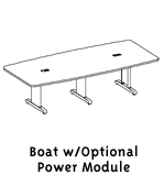 Boat Shaped Table
