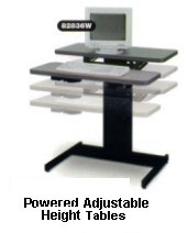 Height Adjustable Work Tables