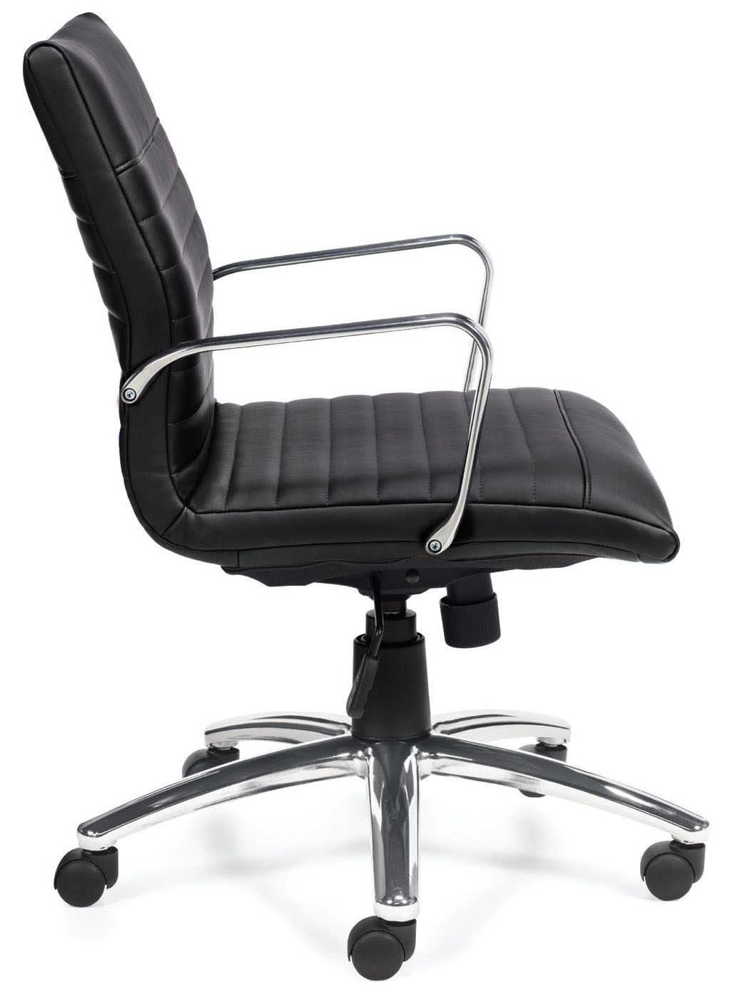 Offices To Go™ Mid Back Luxhide Executive Chair, OTG11734B