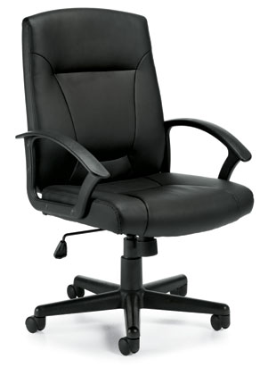 Offices To Go™ Luxhide Tilter Chair, OTG11776B