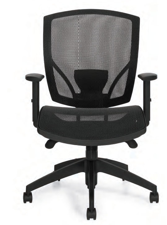Offices To Go Mesh Seat and Back Synchro Tilter Chair OTG2821