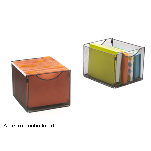 Safco Onyx™ Mesh Cube Bins, 2173BL