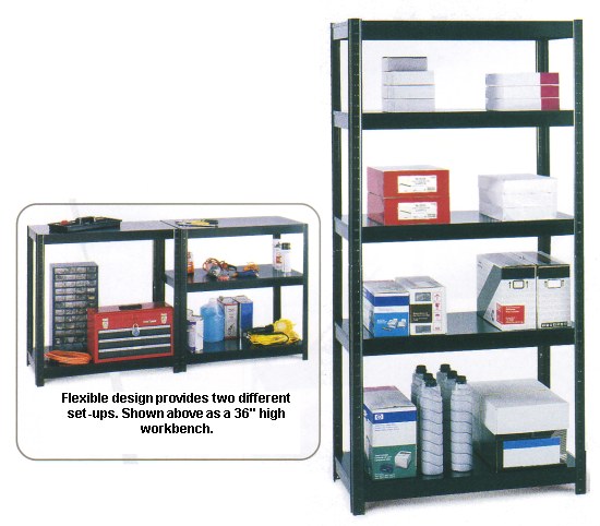  Safco Boltless Steel Shelving, 5245BL, 5246BL