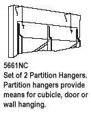 Safco Reveal Magazine Display Partition Hangers