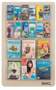 Safco Reveal Magazine and Pamphlet Displays, 5600CL, 5605CL, 5606CL, 5609CL, 5611CL, 5612CL