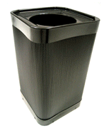 Safco at your disposal waste receptacle