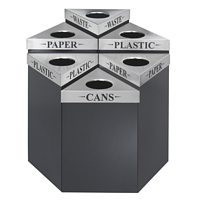 Safco Trifecta™ Recycling Receptacles