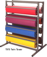 Bulman Products Twin Tower Paper Roll Dispenser, T375