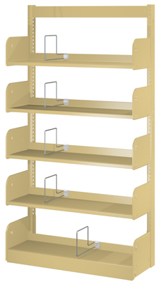 Estey Single Face Library Bookshelves With Integral Backs WFIB611201