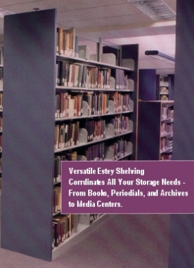 Estey Cantilever Library and Media Center Shelving