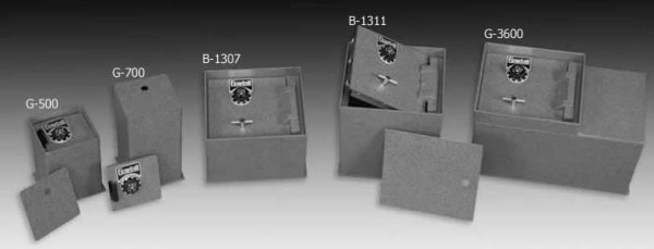 Gardall Commercial In-Floor Safes, B-1307, B-1311, G-3600, G500, G700