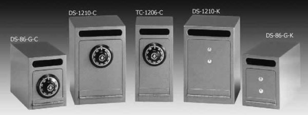 Gardall Under-Counter Depositories, Utility B Rated Safes, DS-86-G-K, DS-86-G-C, TC-1206-G-K, TC-1206-G-C, DS-1210-G-K, DS-1210-G-C