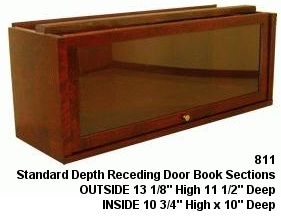 Hale Manufacturing 811 Standard Depth Receding Door Bookcase Section