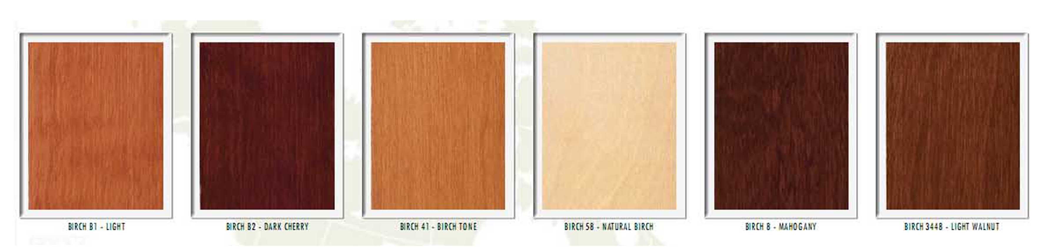 Hale Manufacturing Birch Finishes