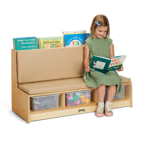 Jonti-Craft Wheat Literacy Couch, 37490JC