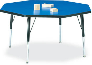 Jonti-Craft RidgeLine™ KYDZ ACTIVITY TABLES - OCTAGON - 48" diameter.