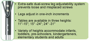 Kydz Activity Tables 6458JCA187