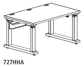 Mayline TechWorks 727HHA Height Adjustable Table