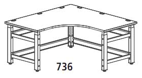 TechWorks™ Corner Table, 736