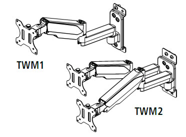 Mayline TechWorks Flat Panel Monitor Support Bracket FPD012TW