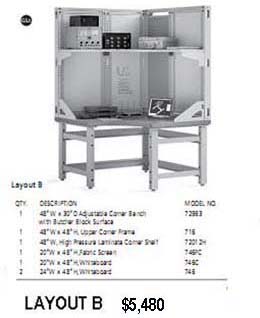 Mayline TechWorks™ Typical Configurations, TW2