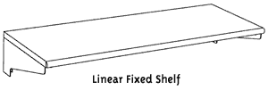 Mayline TechWorks Linear Fixed Shelf 719E