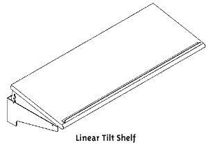 Mayline TechWorks Linear Tilt Shelf_718T
