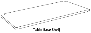 Mayline TechWorks Table Base Shelf 721