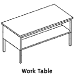 Mayline Mailflow-to-Go Work Tables