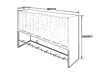 Mayline Elevated Closed Back Mail Sorters