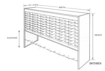 Mayline Elevated Open Back Sorters