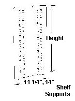 Mayline Shelf Supports