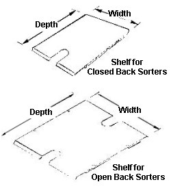 Mayline Sorter Shelves