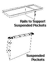 Mayline Suspended Pockets