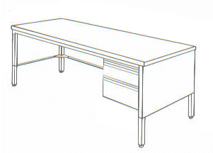 Mayline Mailroom Pedestal Tables