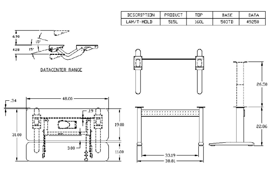 Mayline XR Series Specifications 515WL