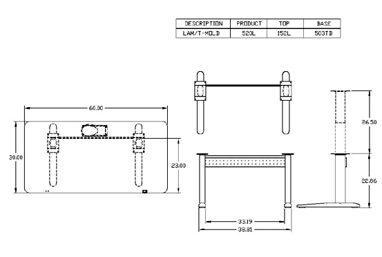 Mayline XR-Series Specifications 520L