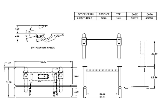 Mayline XR Series Specifications 520WL