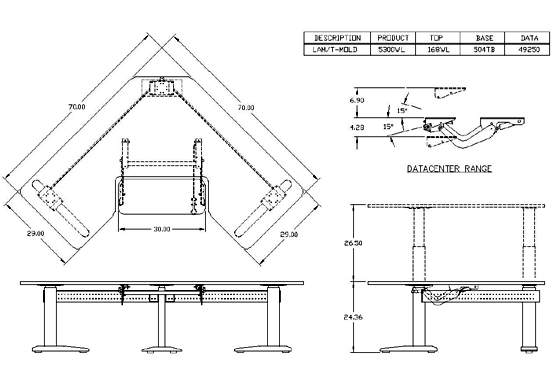 Mayline XR Series Specifications 5300WL