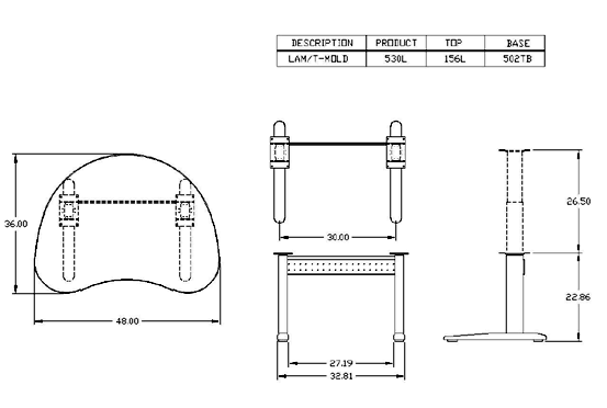 Mayline XR Series Specifications 530L