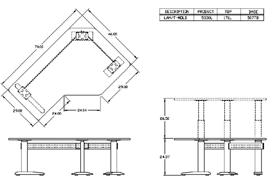 Mayline XR Series Specifications 5330L