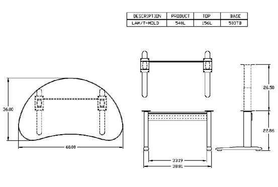 Mayline XR Series Specifications 540L