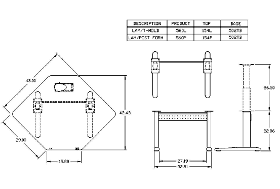 Mayline XR Series Specifications 560L