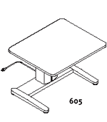 Mayline Height-Adjustable Tables, E-Series Single Surface Dual Surface with 12"D DataCenter Keyboard Mechanism