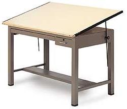 Mayline Economy Ranger and Ranger Steel Four-Post Drawing Tables