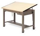 Mayline Ranger Steel Four-Post Drafting Tables 