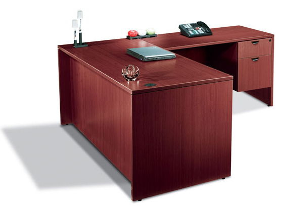 Offices To Go Superior Laminate L-Shape Desk