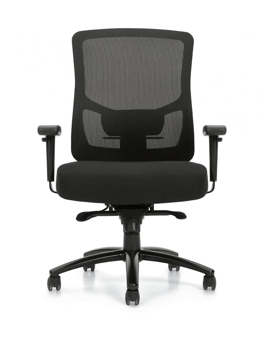 Offices To Go™ Mesh Back Heavy Duty Synchro-Tilter, OTG10703B