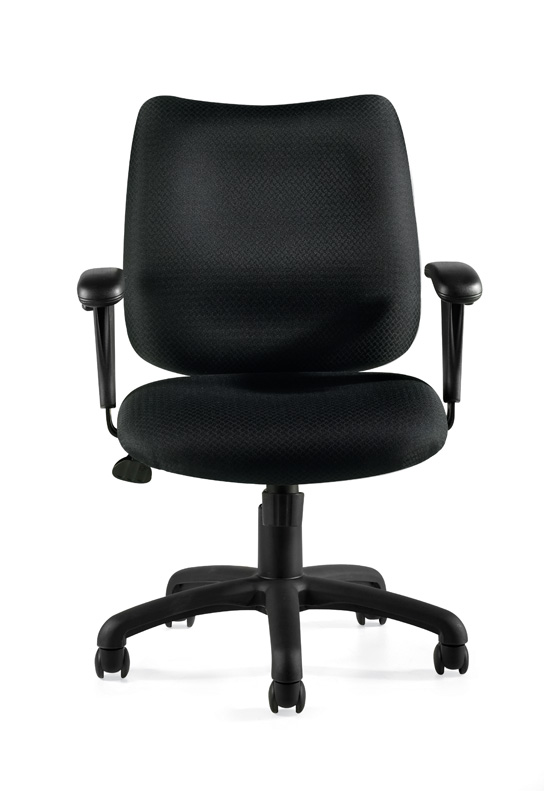 Offices To Go™ Tilter Manager Chair with Height Adjustable Arms, OTG11612B